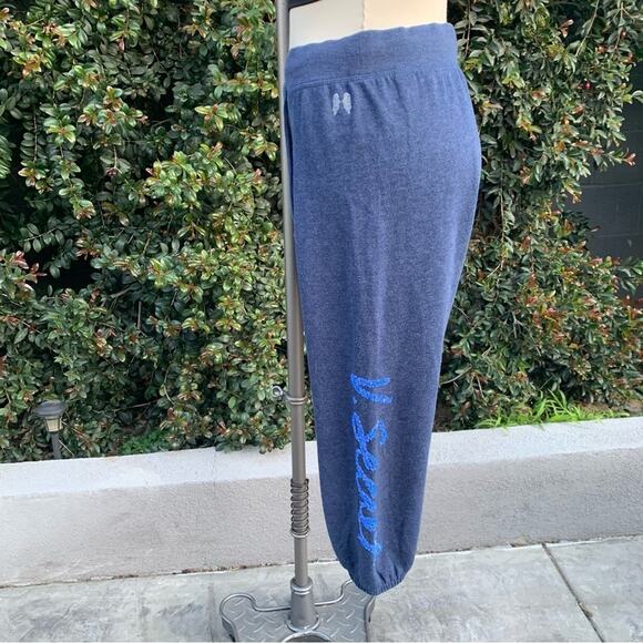 Victoria's Secret Soft Blue Sequins V. Secret Logo Small Drawstring Joggers - Picture 14 of 15